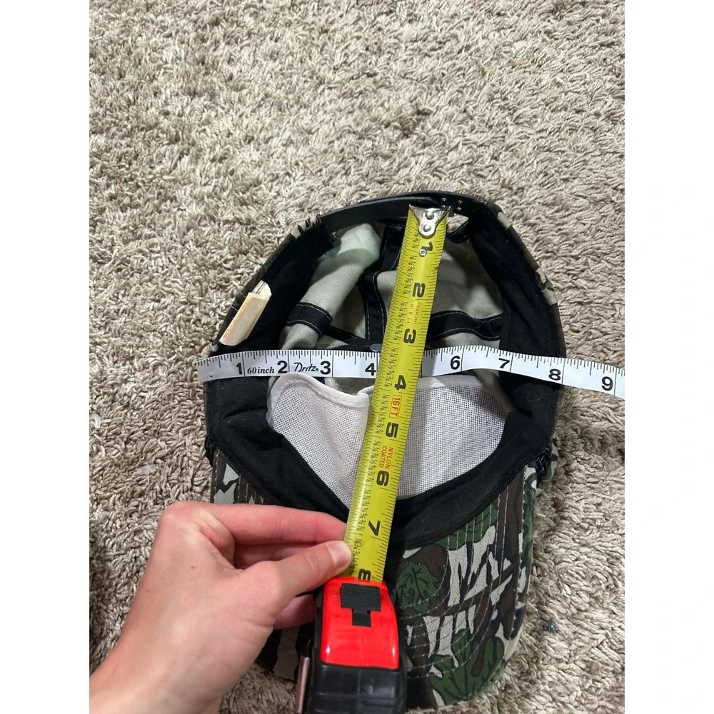 Vintage Camo Rope Trucker Hat Mens Snapback Leaf Camouflage Gorpcore Hunting